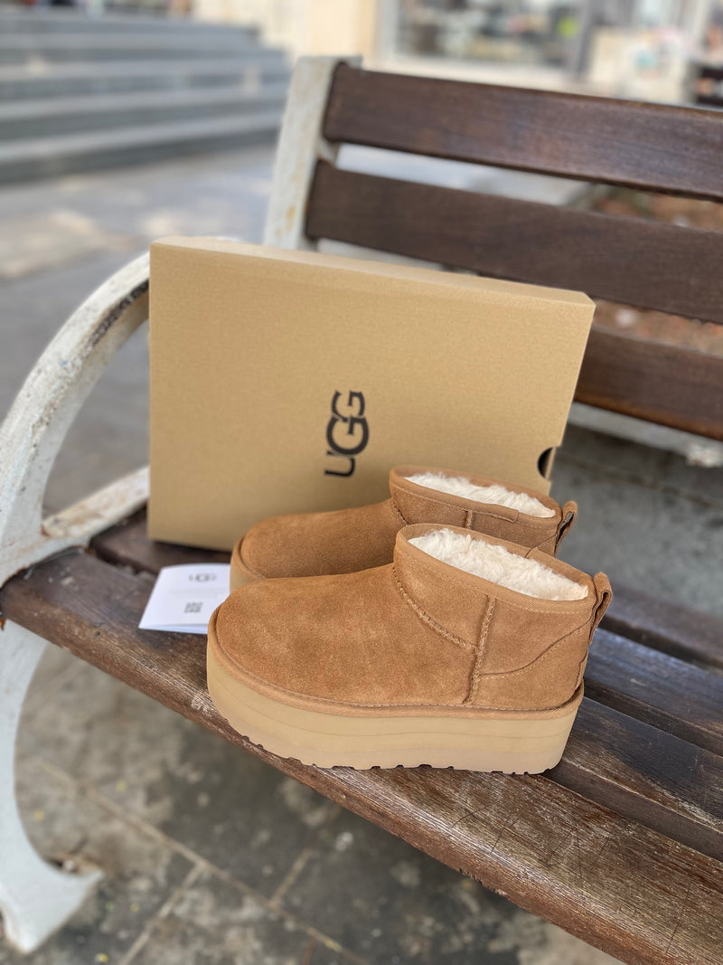 מגף UGG פלטפורמה כאמל