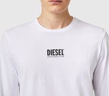 ⁨גברים Diesel חולצה לבנה⁩