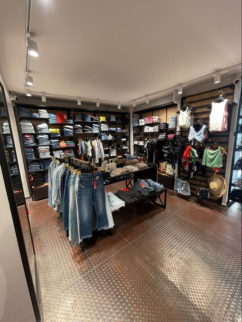 Denim and womenswear inside Milenyum store